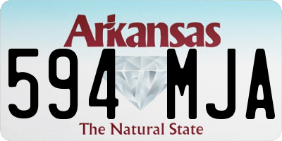 AR license plate 594MJA