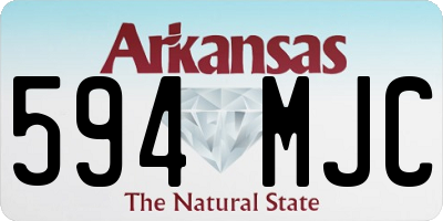 AR license plate 594MJC