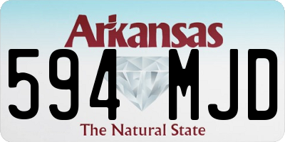 AR license plate 594MJD