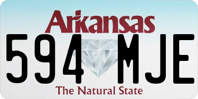 AR license plate 594MJE