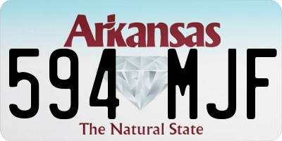AR license plate 594MJF