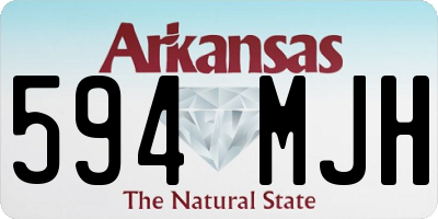AR license plate 594MJH