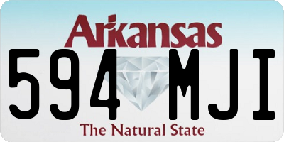 AR license plate 594MJI