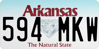 AR license plate 594MKW