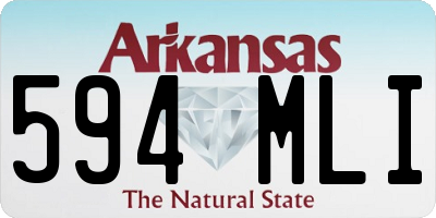 AR license plate 594MLI