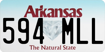 AR license plate 594MLL