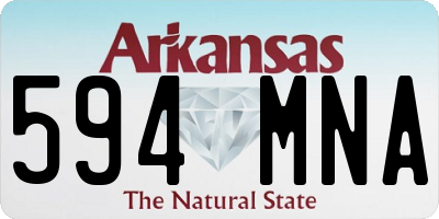 AR license plate 594MNA