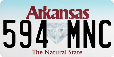 AR license plate 594MNC