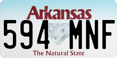 AR license plate 594MNF