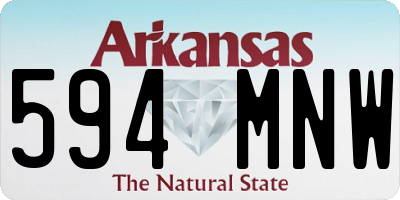 AR license plate 594MNW