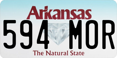 AR license plate 594MOR