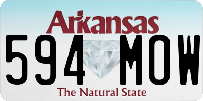 AR license plate 594MOW