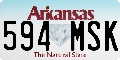 AR license plate 594MSK