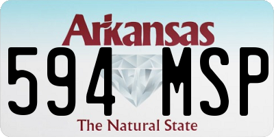 AR license plate 594MSP