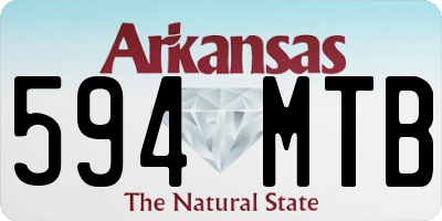 AR license plate 594MTB