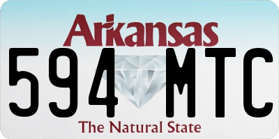 AR license plate 594MTC