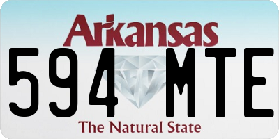 AR license plate 594MTE