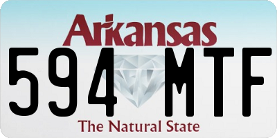 AR license plate 594MTF