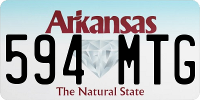 AR license plate 594MTG