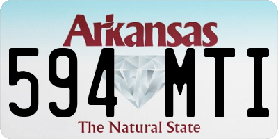 AR license plate 594MTI