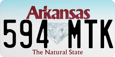 AR license plate 594MTK