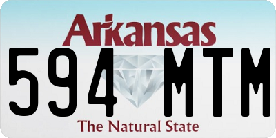 AR license plate 594MTM