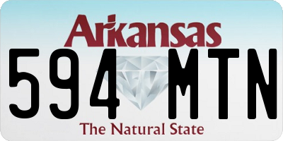 AR license plate 594MTN