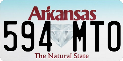AR license plate 594MTO