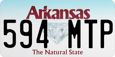 AR license plate 594MTP