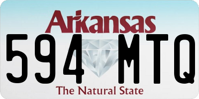 AR license plate 594MTQ