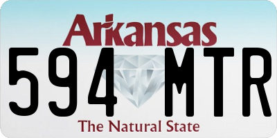 AR license plate 594MTR