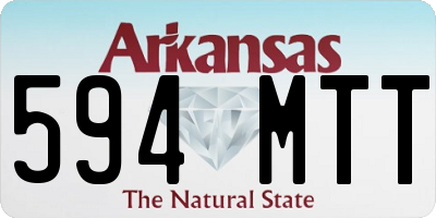 AR license plate 594MTT
