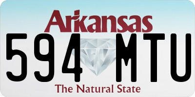 AR license plate 594MTU