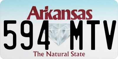 AR license plate 594MTV