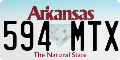 AR license plate 594MTX