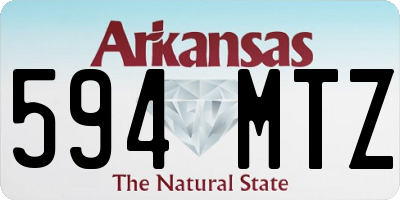 AR license plate 594MTZ