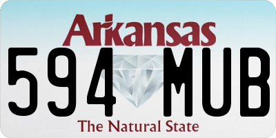 AR license plate 594MUB