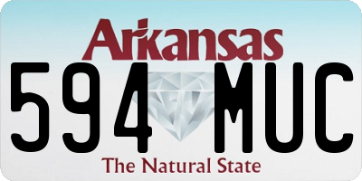 AR license plate 594MUC
