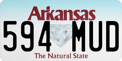 AR license plate 594MUD
