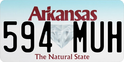 AR license plate 594MUH
