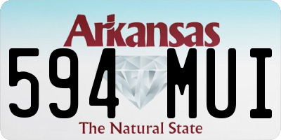 AR license plate 594MUI