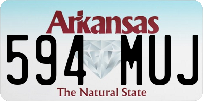 AR license plate 594MUJ