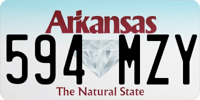 AR license plate 594MZY