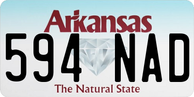 AR license plate 594NAD
