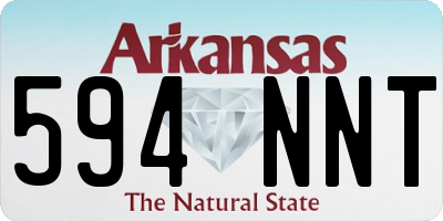 AR license plate 594NNT