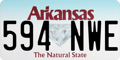 AR license plate 594NWE