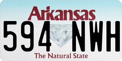 AR license plate 594NWH