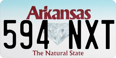 AR license plate 594NXT