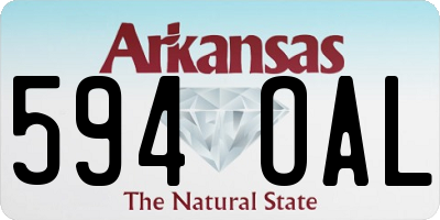 AR license plate 594OAL