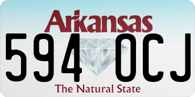 AR license plate 594OCJ